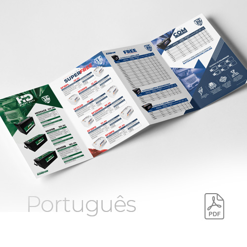 Catalogo de Produtos Baterias Kondor em Português