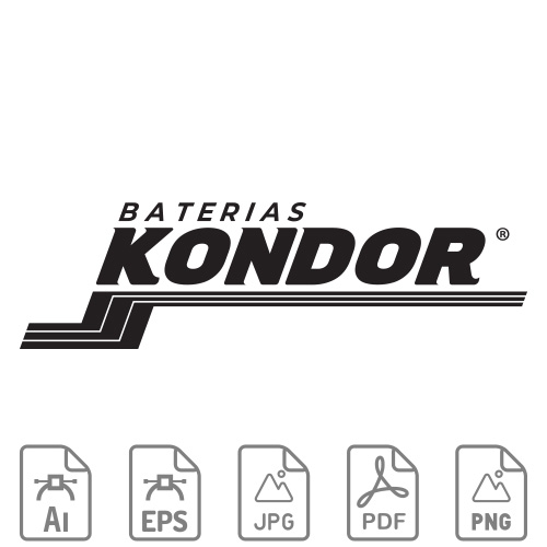 Logotipo Baterias Kondor Monocromático