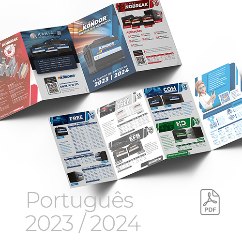 Baterias Kondor Catalog Auto 2023-2024 Pt-BR